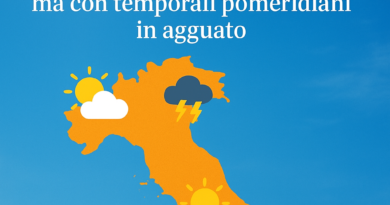 Ferragosto rovente: sole e caldo da Nord a Sud, ma con temporali pomeridiani!
