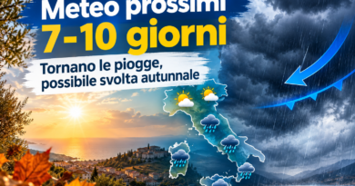 Meteo, l’autunno prova a cambiare passo: piogge in arrivo nei prossimi giorni