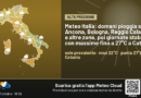 Meteo Italia: domani pioggia su Ancona, Bologna, Reggio Calabria e altre zone, poi giornate stabili con massime fino a 27°C a Catania